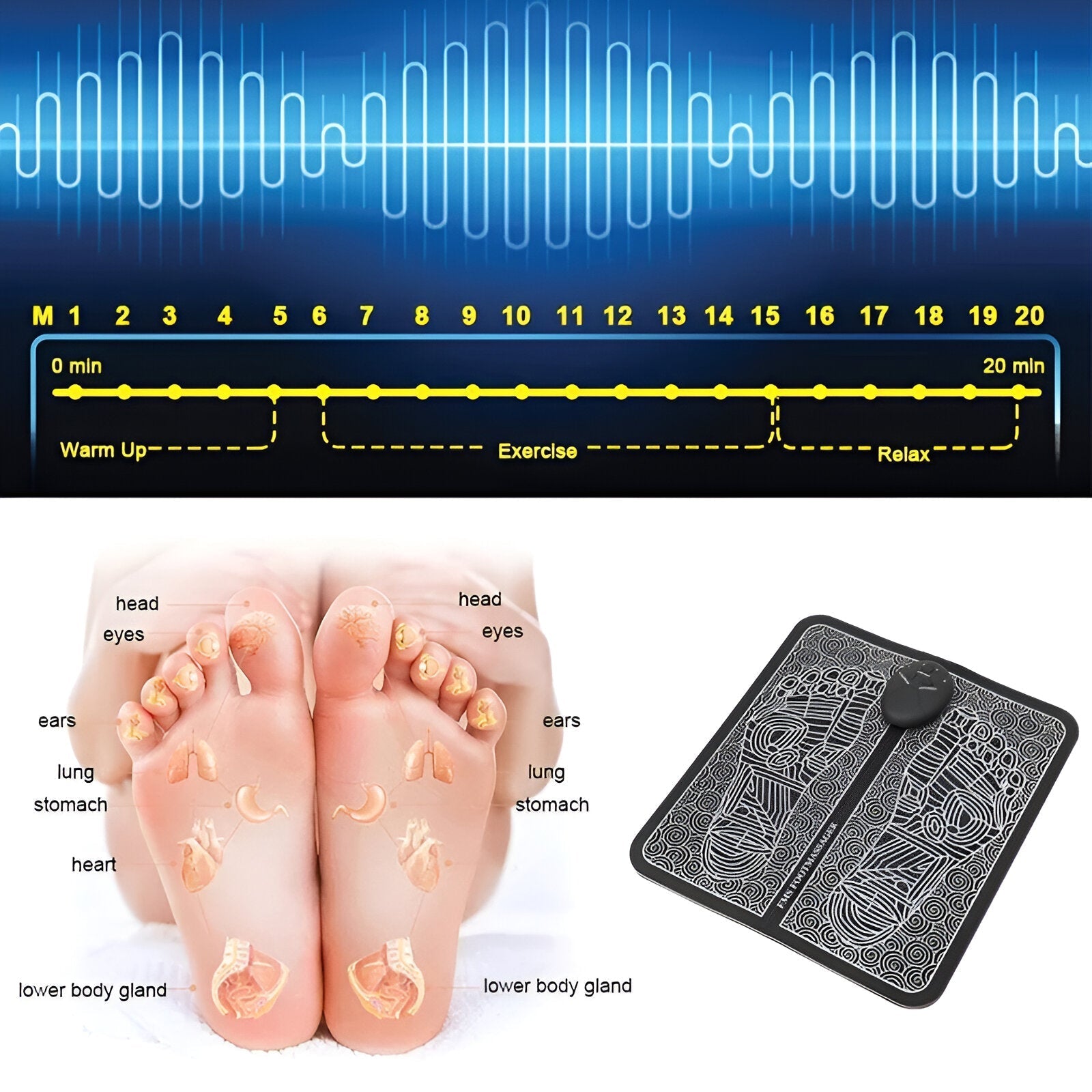 Masajeador de Pies Eléctrico RevitaFeet™