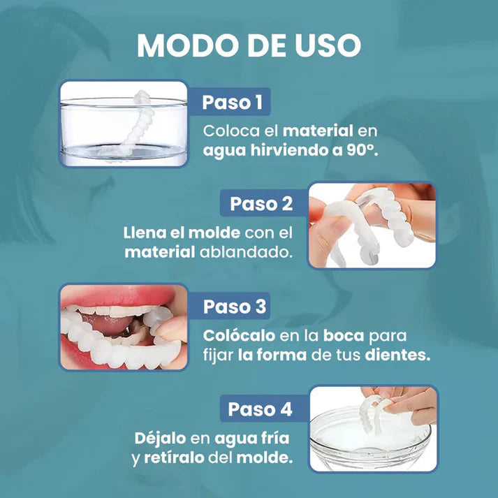 [COMPRÁ 1 Y LLEVÁ 2] Smile Pro® - Carillas Dentales Removibles | Inferior y Superior