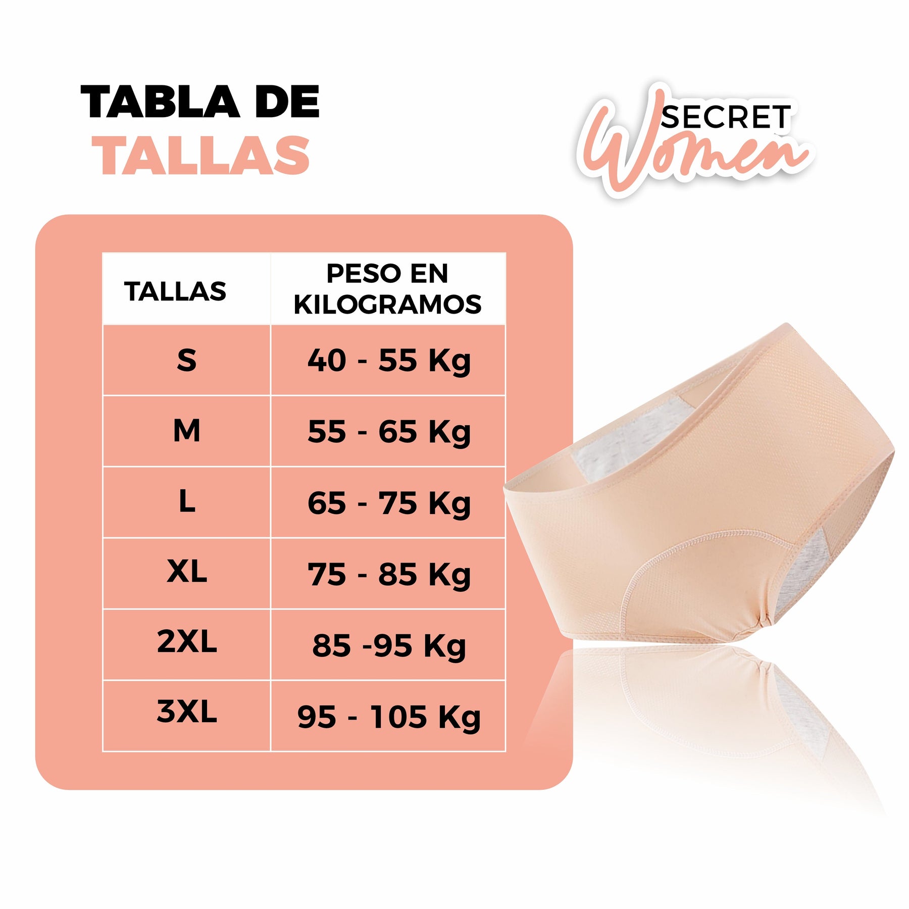 Calzones Menstruales Flujo Intenso - SecretWoman™